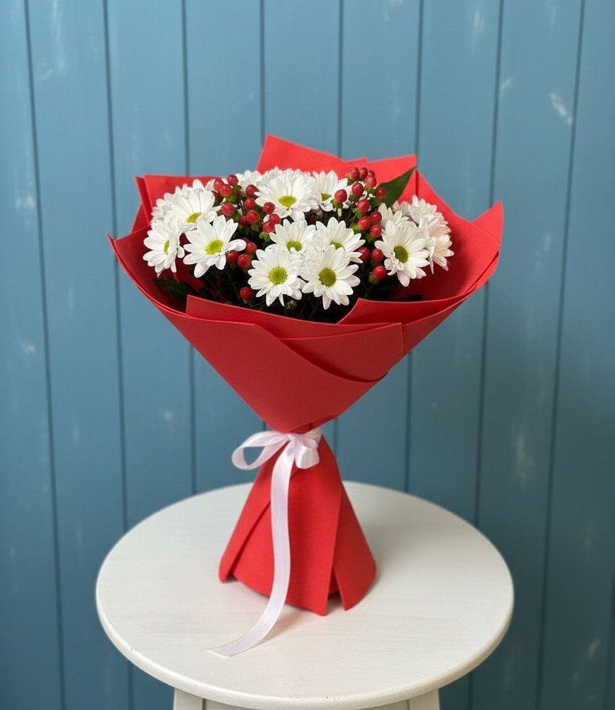 Букет цветов из: Хризантемы в Джубге