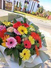 Букет цветов из:  Герберы #REPLACE_PRED# Джубге