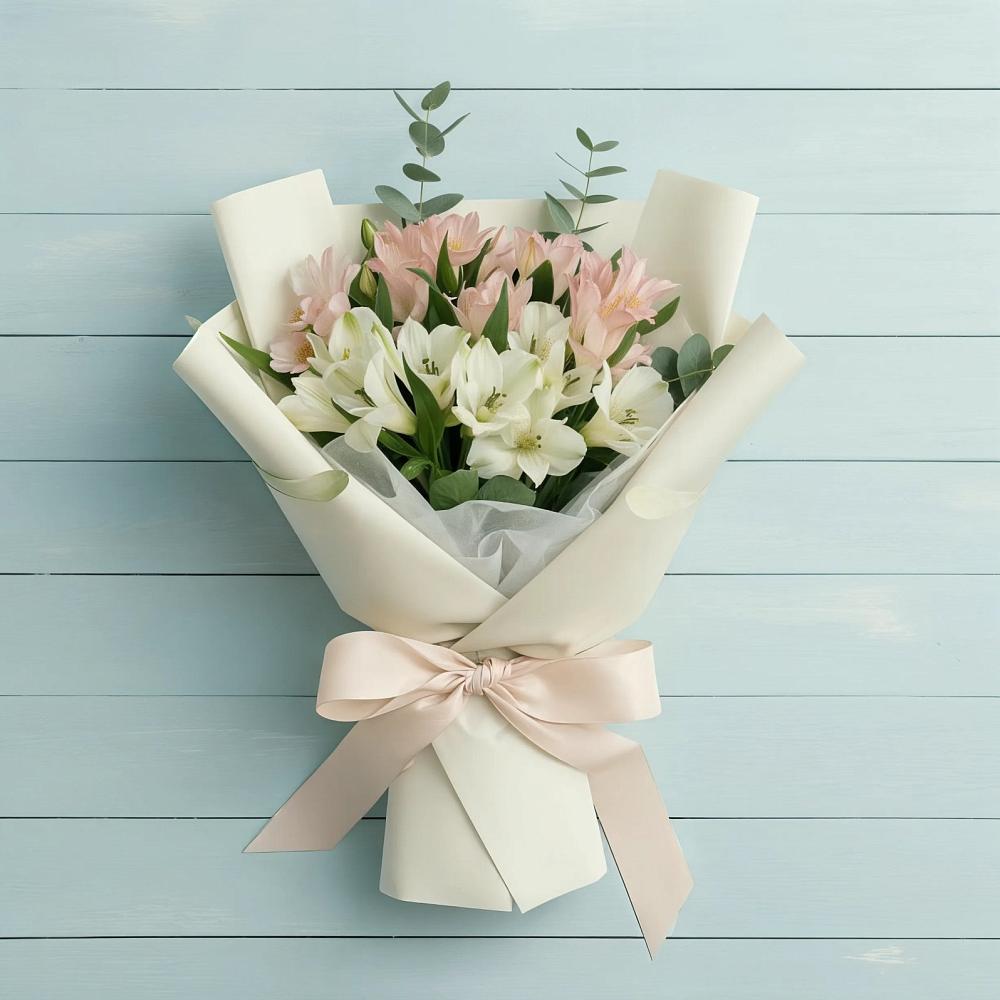 Букет цветов из: Альстромерии в Джубге