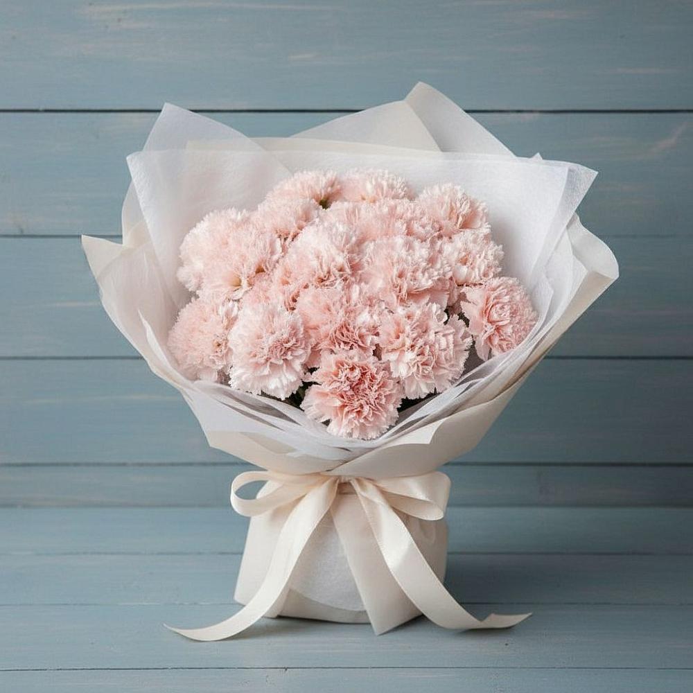 Букет цветов из: Гвоздики в Джубге