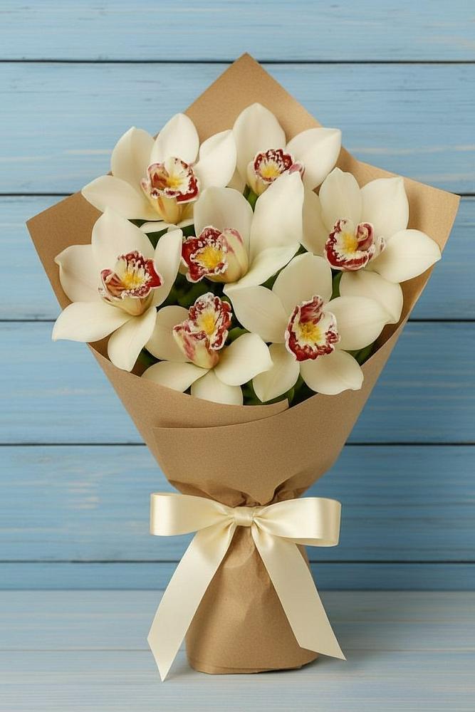 Букет цветов из: Орхидеи и Розы в Джубге